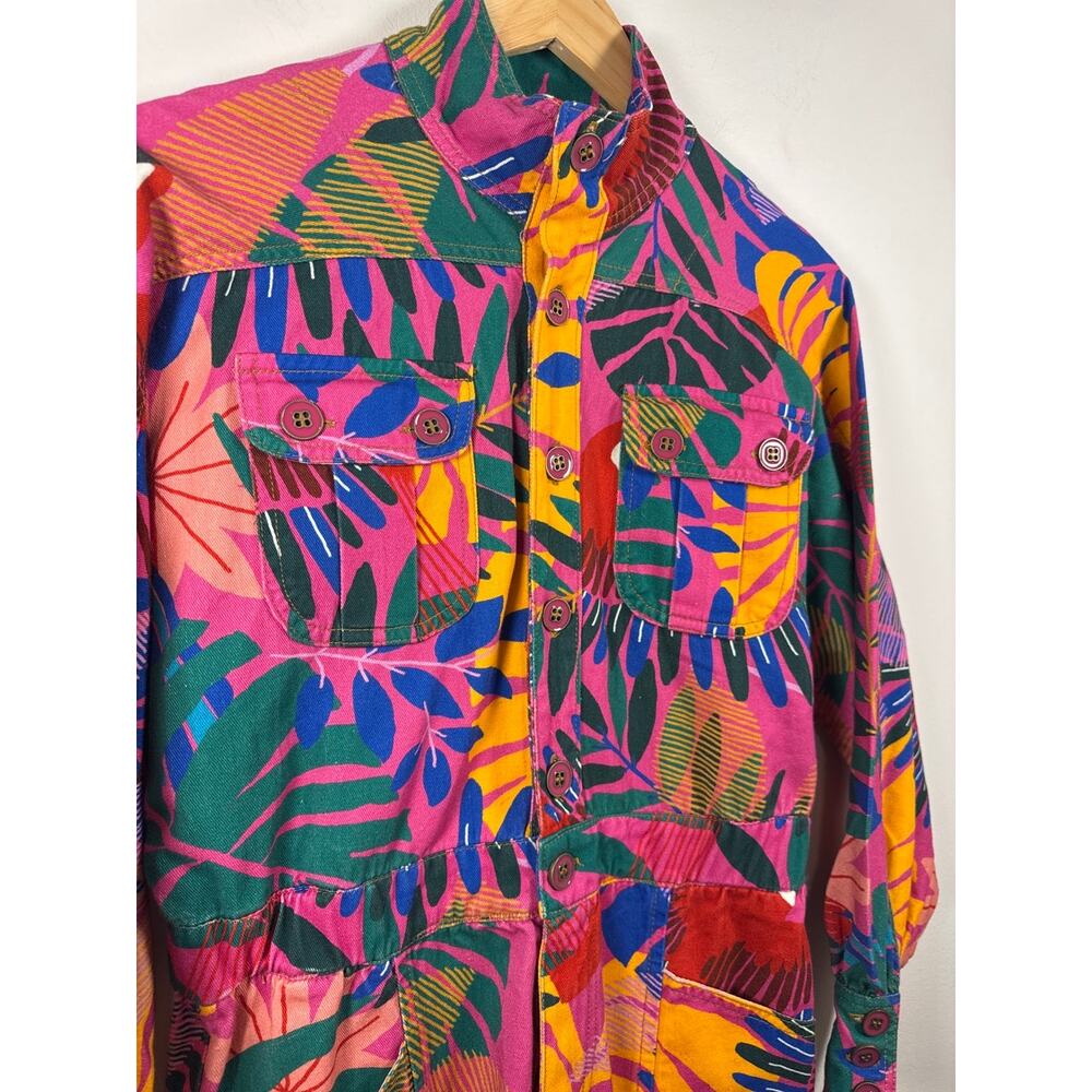 FARM Rio Macaw 100% Cotton Tropical Jumpsuit Coveralls, XS- NWT - Picture 7 of 11